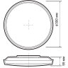 Светильник светодиодный декоративный JAZZWAY 5060906 PPB OPAL 36Вт 6500К WH d300X55 IP20 настенно-потолочный бытовой